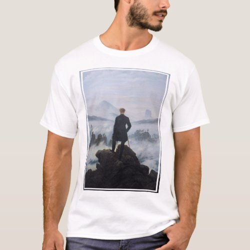 Wanderer above the sea of fog _ t_shirt