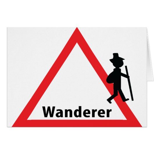wanderer sign fun cards (Front Horizontal)