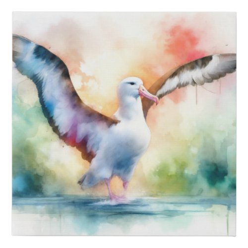 Wandering Albatross AREF1201 _ Watercolor Faux Canvas Print