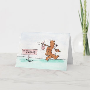 Wandering Bear (Birthday Card) Card