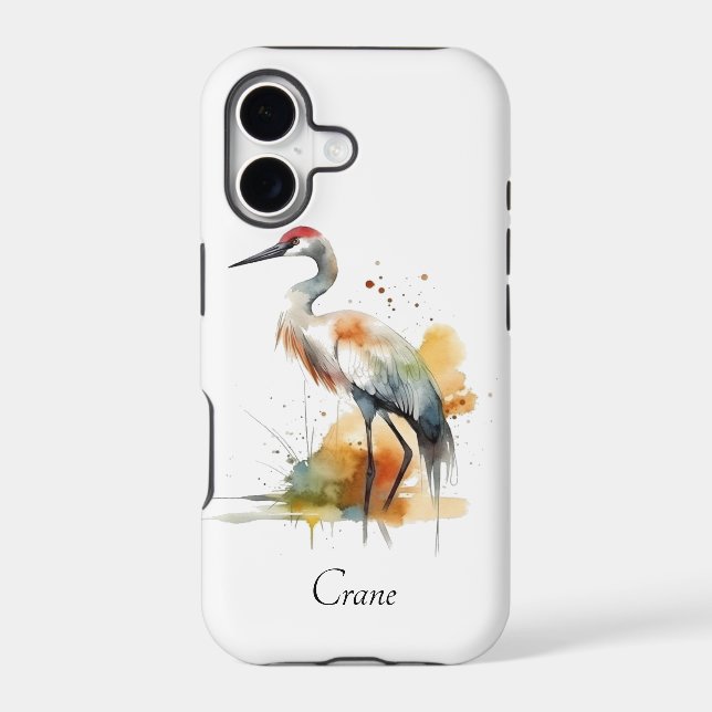 Wandering Crane, custom Iphone Case (Back)