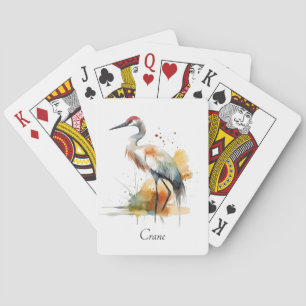 Wandering Crane, custom Poker Cards