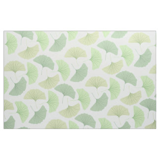Wandering Green Ginkgo Fabric