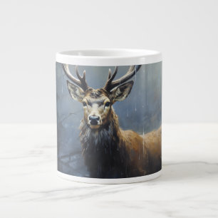 Wandering in Nature: Majestic Deer Giant Coffee Mug