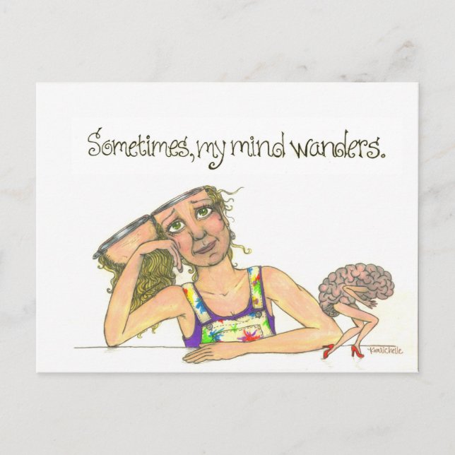 wandering mind postcard (Front)