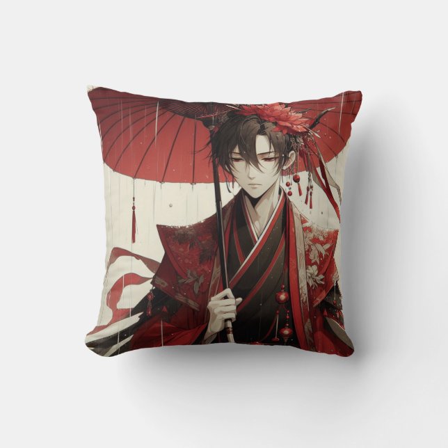 Wandering Nobleman Throw Pillow (Front)