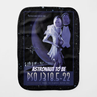Wandering Planet advert - Future Astronaut Baby Burp Cloth