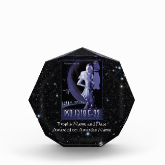 Wandering Planet advert space tourist vacation Acrylic Award