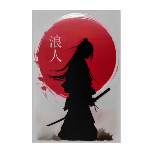 Wandering Ronin Samurai Acrylic Print