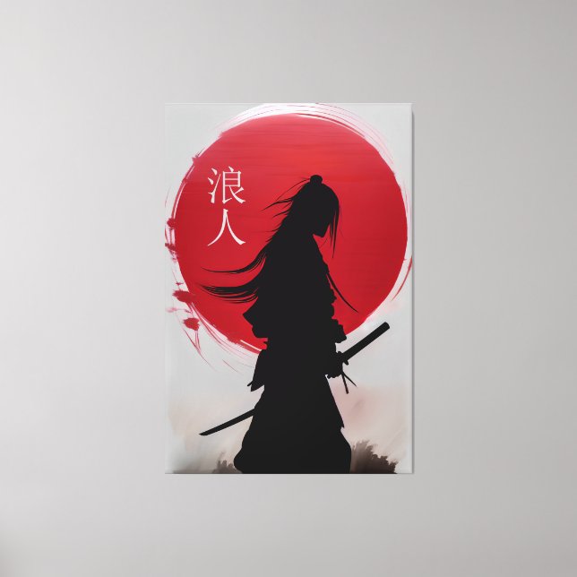 Wandering Ronin Samurai Canvas Print (Front)