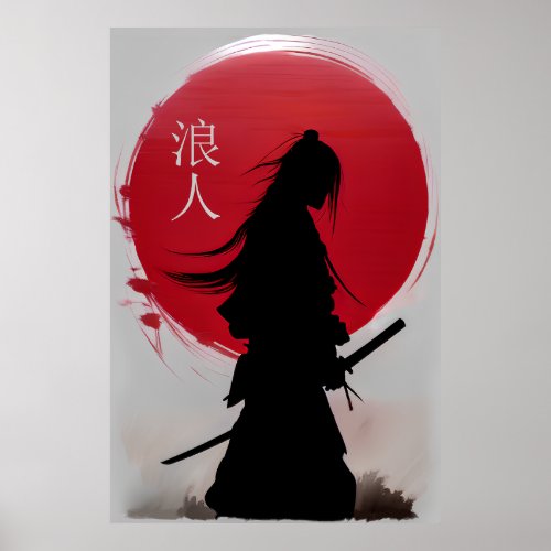 Wandering Ronin Samurai Poster