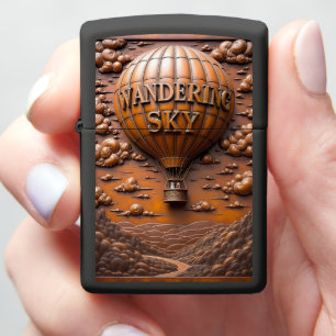 Wandering Sky Valley Hot Air Balloon Zippo Lighter