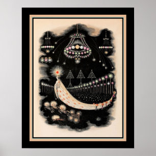 Wanderings of a Comet by J. J. Grandville ca 1844 Poster