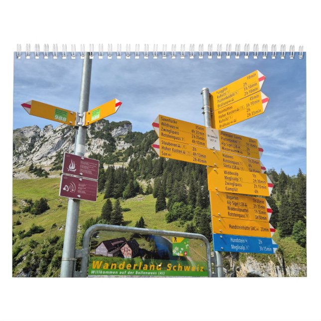 Wanderland Schweiz 2025 Calendar (Cover)