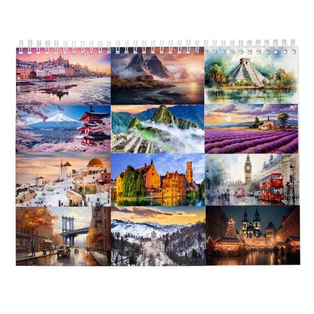 Wanderlust 2026: A Travel-Inspired Wall Calendar (Back)
