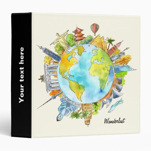 Wanderlust 3 Ring Binder