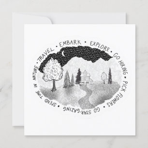Wanderlust Card for Nature Lovers & Adventurers