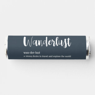 Wanderlust definition white grey blue colour  breath savers® mints