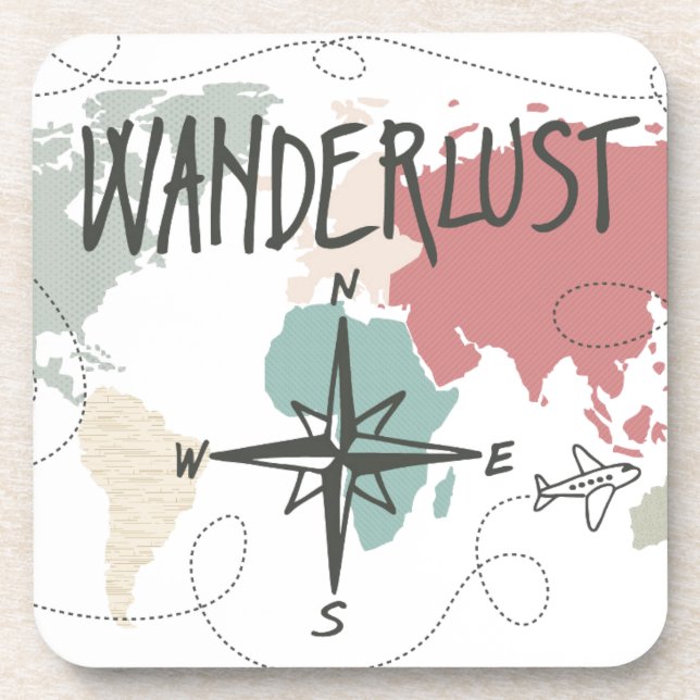 Wanderlust Drink Coaster (Front)