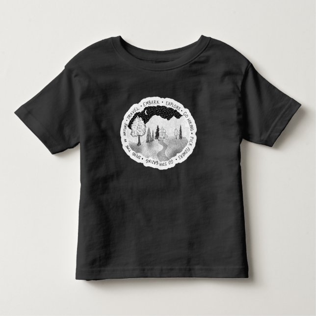 Wanderlust for Nature Lovers & Adventurers  Toddler T-shirt (Front)
