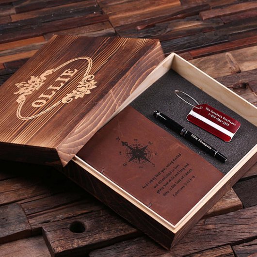 Wanderlust Gift Set: Red Tag, Pen & Journal (Inside)