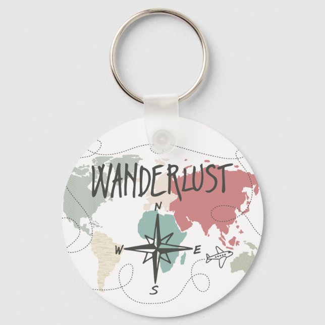 Wanderlust Keychain (Front)
