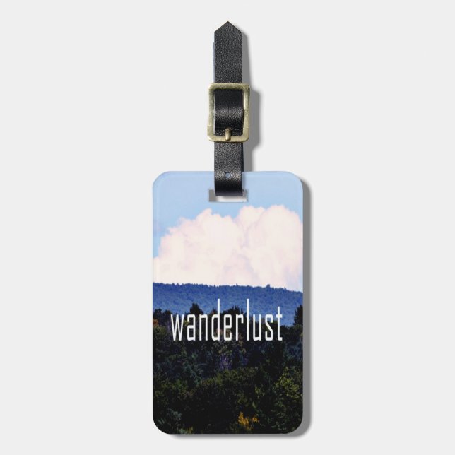 Wanderlust Luggage Tag (Front Vertical)