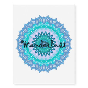 Wanderlust Mandala Temporary Tattoo