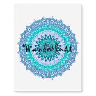 Wanderlust Mandala Temporary Tattoo
