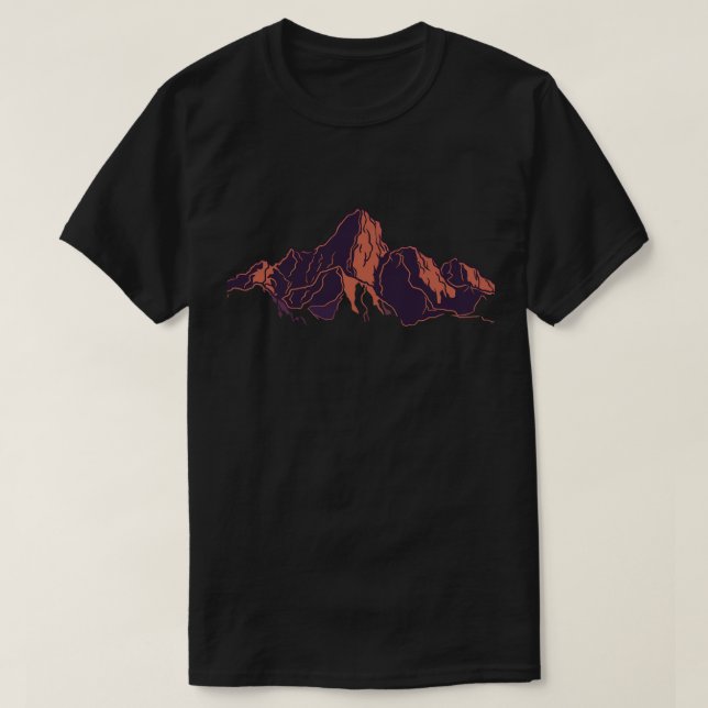 Wanderlust Mountain  T-Shirt (Design Front)