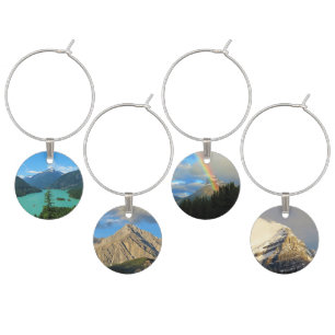Wanderlust Mountains Wandering Travel Scenery Wine Charm
