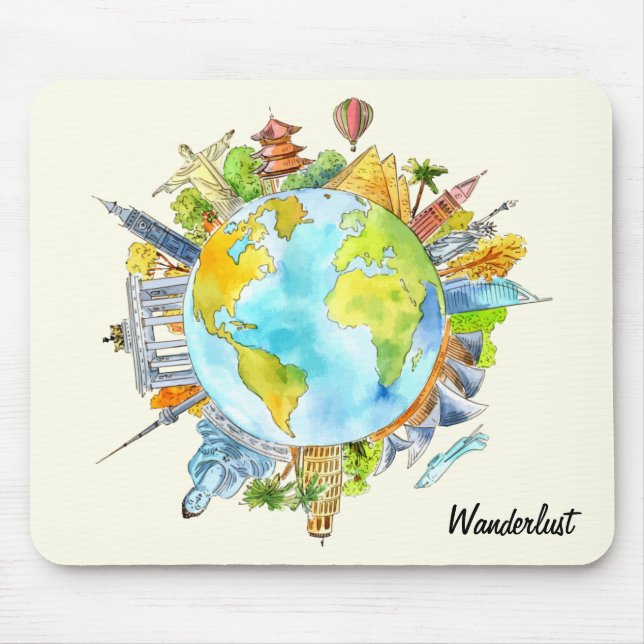 Wanderlust Mouse Pad (Front)