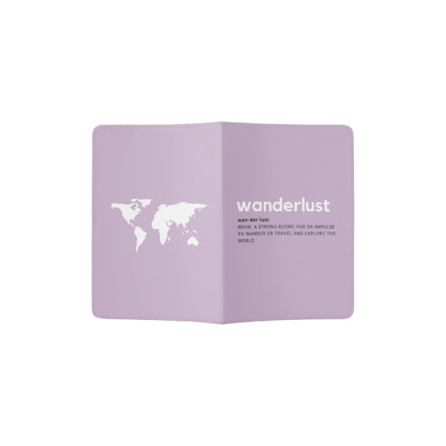 Wanderlust Passport Holder (Opened)