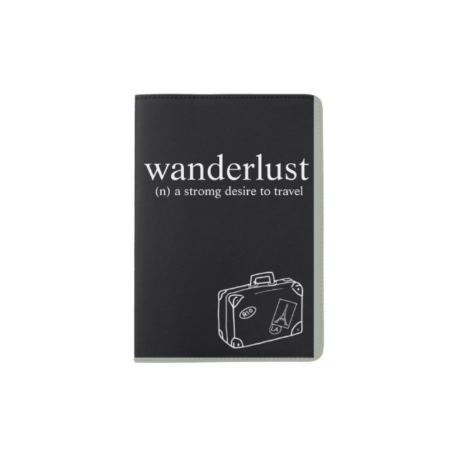 wanderlust passport holder (Front)