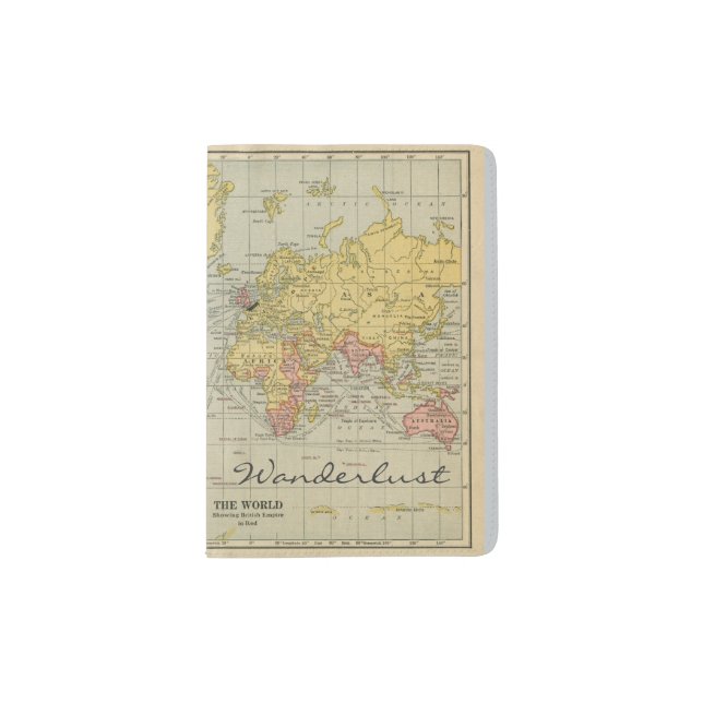 Wanderlust Passport Holder (Front)