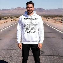 Wanderlust Retro Camper Van & Mountain Compass Ske