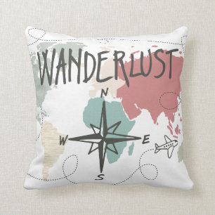 Wanderlust Throw Pillow
