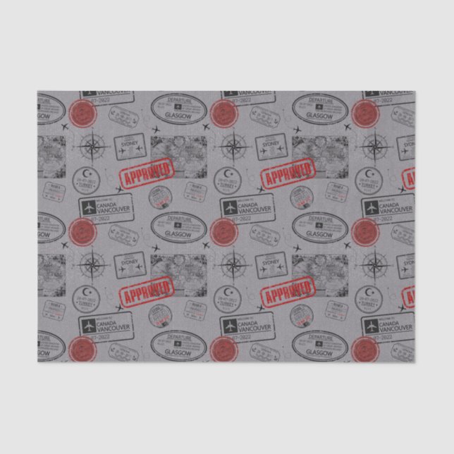 Wanderlust Tissue Paper (Front)