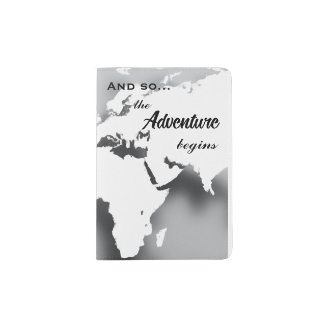 Wanderlust Travel Passport Cover (Front)