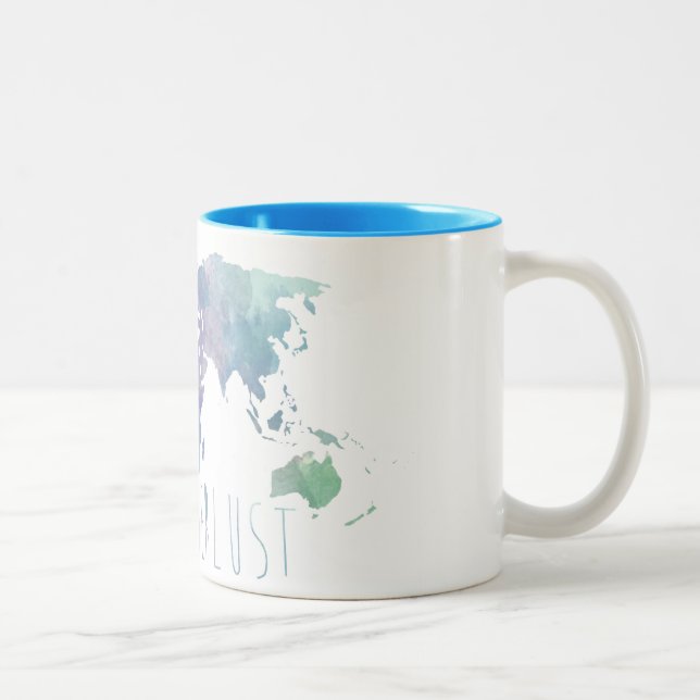 Wanderlust Watercolor Mug (Right)
