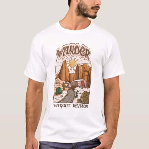 Wanderlust Western Aesthetic T_Shirt