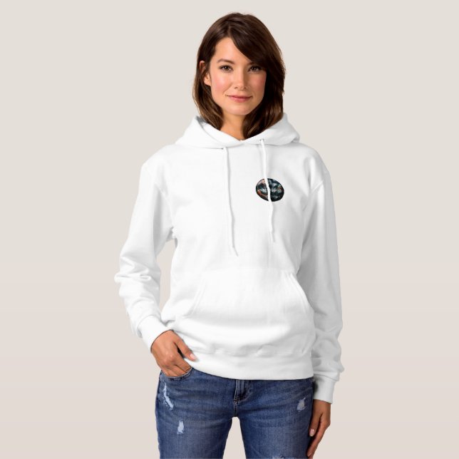 Wanderlust White Hoodie (Front Full)