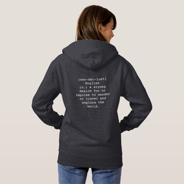 Wanderlust Women's Sweatshirt (Back Full)