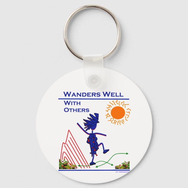 Wanders Well With Others Keychain (Front)