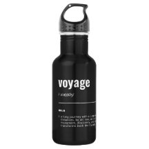 WanderTag - Minimalist Black Water Bottle