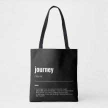 WanderTag - Modern Black Tote Bag