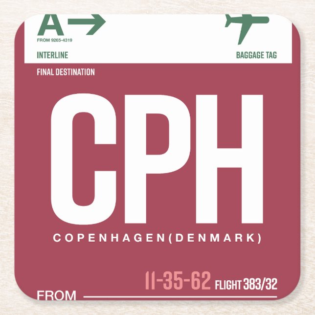 WanderTag Paper Coasters (Front)
