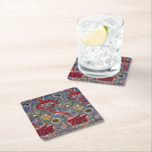 Wandle, 1884 by William Morris Square Paper Coaster