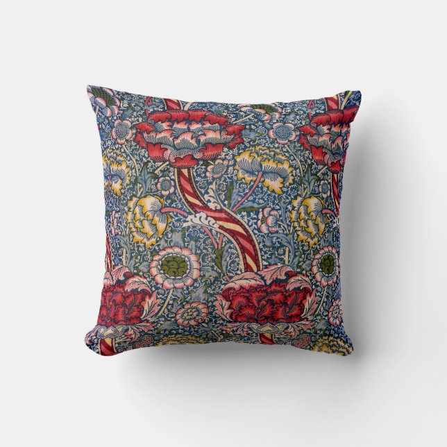 Wandle, 1884 by William Morris Throw Pillow (Front)