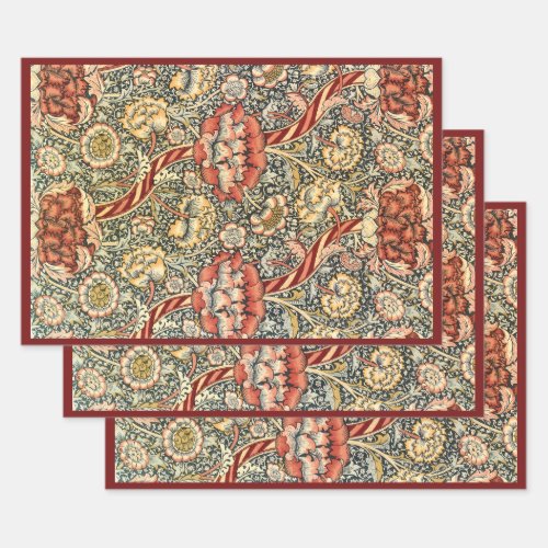 Wandle by William Morris Vintage Textile Fine Art Wrapping Paper Sheets